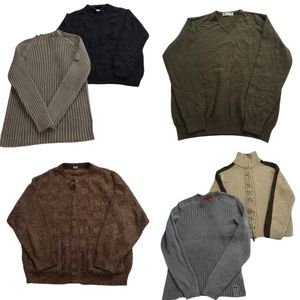 古着卸 まとめ売り セーター MIX 6枚セット (メンズ M ) リブニット 斜めジップ ノーカラ
