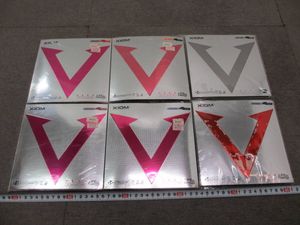 K572【2-11】● スポーツ店在庫品 XIOM 卓球ラバー 6点まとめて ヴェガ エリート ヴェガ