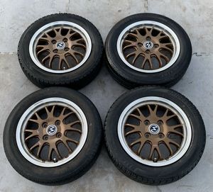 超美品（人気のS-HOLD・希少カラーブロンズ）14x4.５J 14インチアルミホイール・（ 新品
