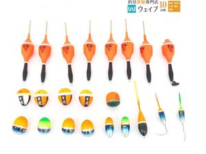 デュエル TG ピースマスター 遠投・釣武者 鬼魂・キザクラ 黒魂 DET 他 計22個 中古ウキ