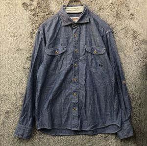 McGREGOR マックレガー 長袖ポロシャツ 長袖シャツ 鹿の子 サイズM ブルー 青 ワンポイン