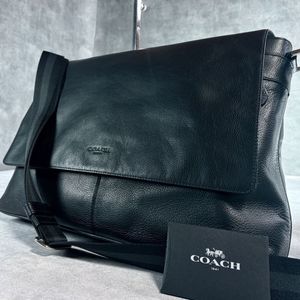 1円 [美品] COACH コーチ メッセンジャーバッグ ショルダーバッグ クロスボディ レザー