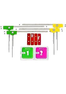 フルセグ4チューナー４アンテナ対応 左右２枚×２ 計４枚 フィルムアンテナ L型