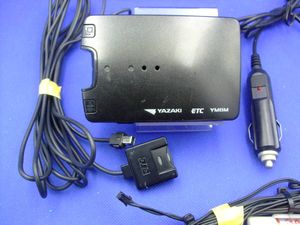 中型登録　ETC　ヤザキ（三菱OEM）　アンテナ分離式　１２V・２４V対応（シガー配線変更