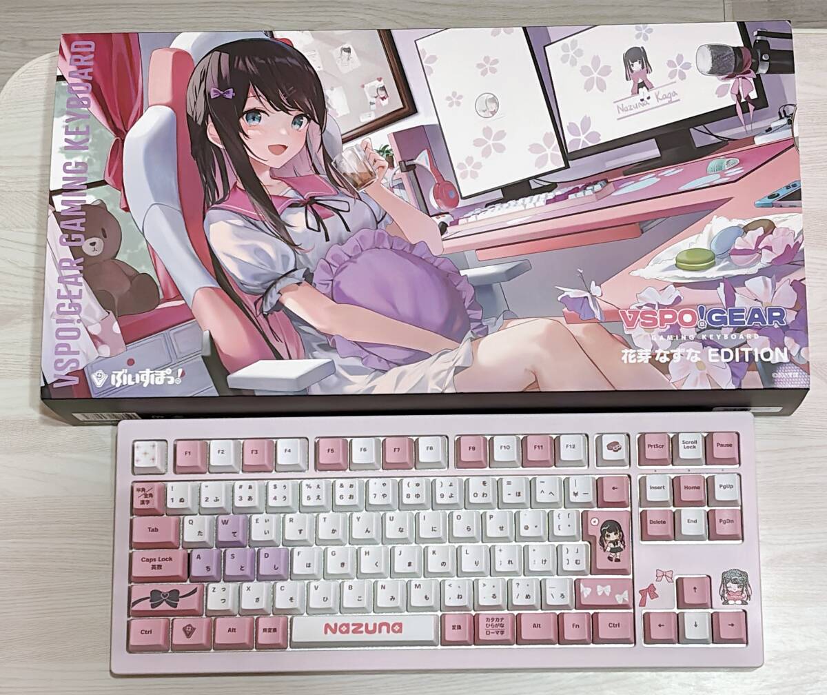 ぶいすぽっ! VSPO GEAR ゲーミングキーボード 第1弾 花芽なずな(USB