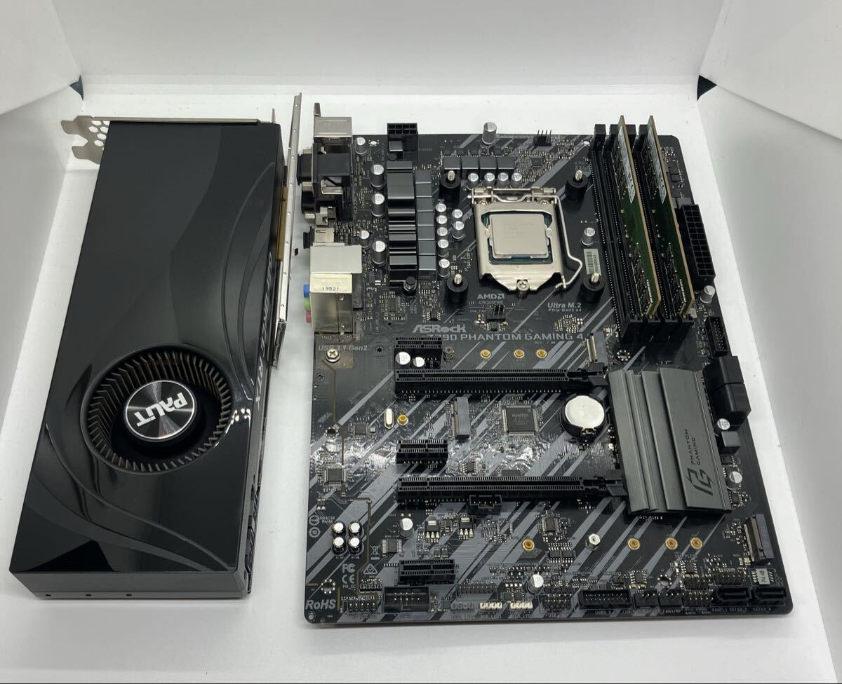i9 9900K & ASRock Z390 PhantomGaming4セット Core i9-9900K + ASRock Z390 Phantom Gaming 4 +ddr4 8×2