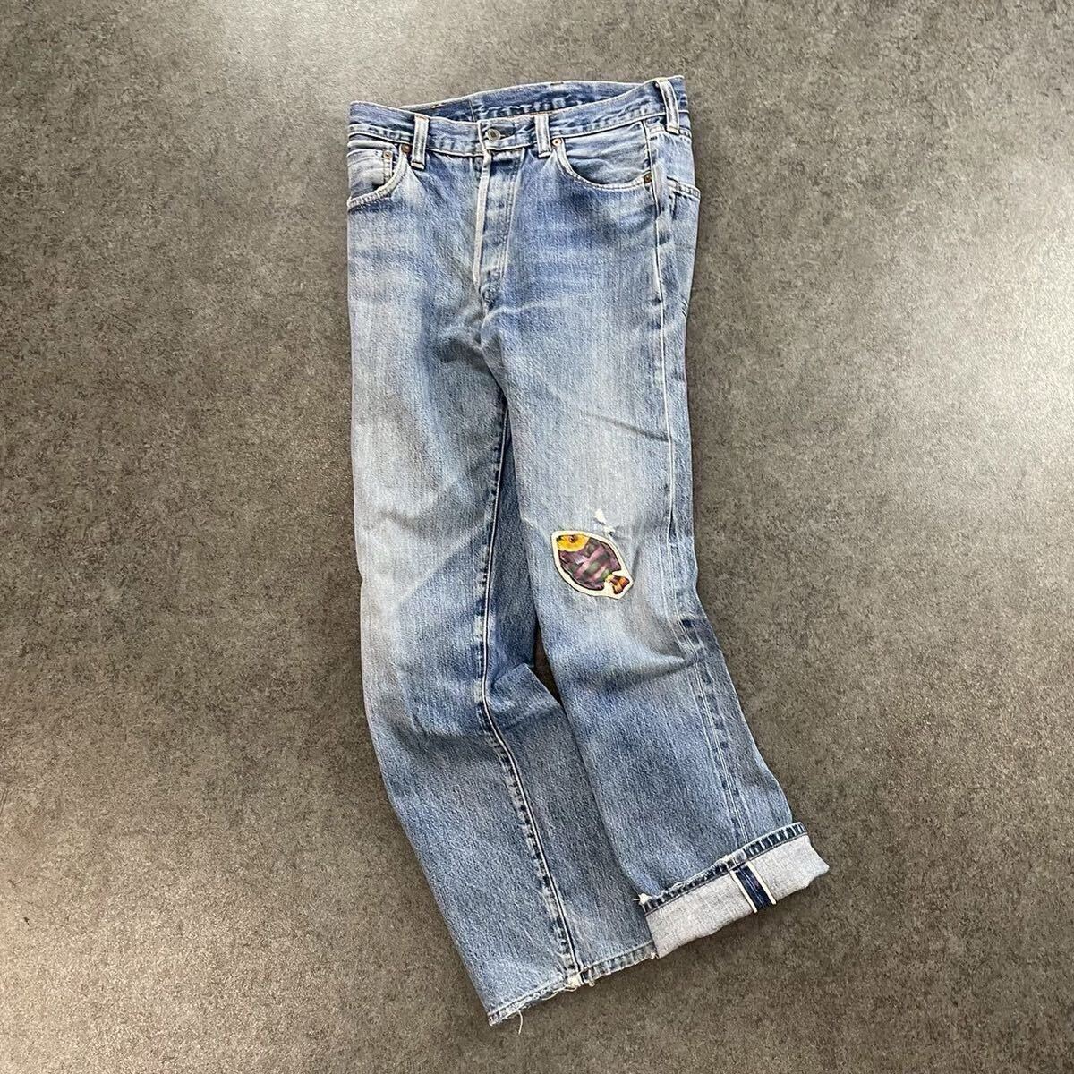 90s リーバイス 501XX バレンシア製 デニム 555 USA セルビッチ USA製 90s Levi's リーバイス 501XX 刻印555 バレンシア工場 デニム
