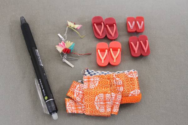 ▲リカちゃん?▲和装小物/帯/下駄/詳細不明/中古品▲整ひ