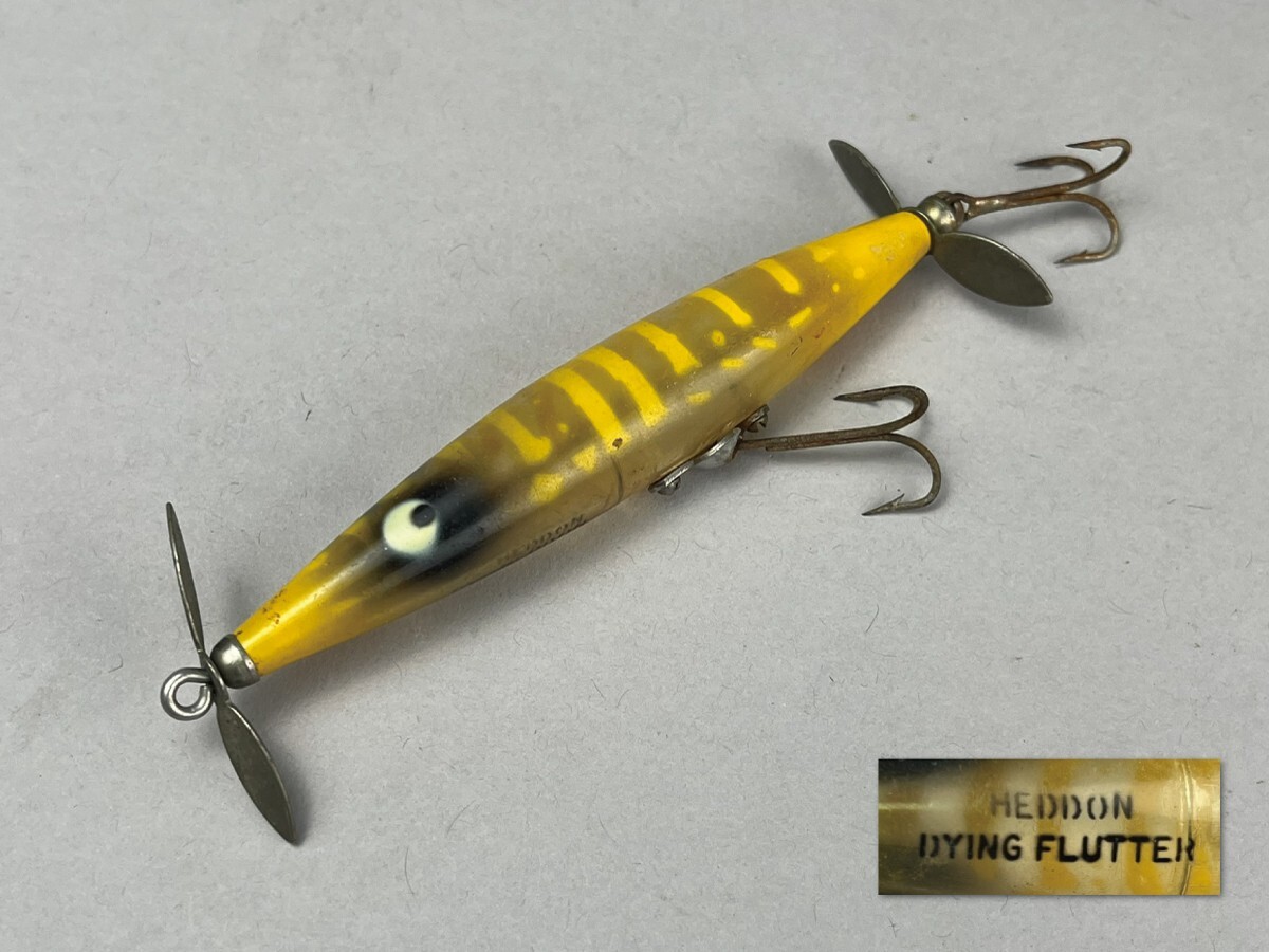 B106 ヘドン ダイイングフラッター イエローコーチドッグ◇Heddon
