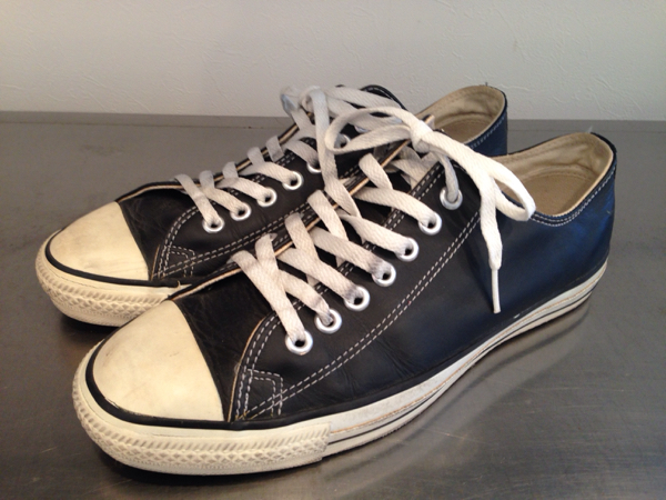 CONVERSE USA製 コンバース レザー ブラック 90年代 中古