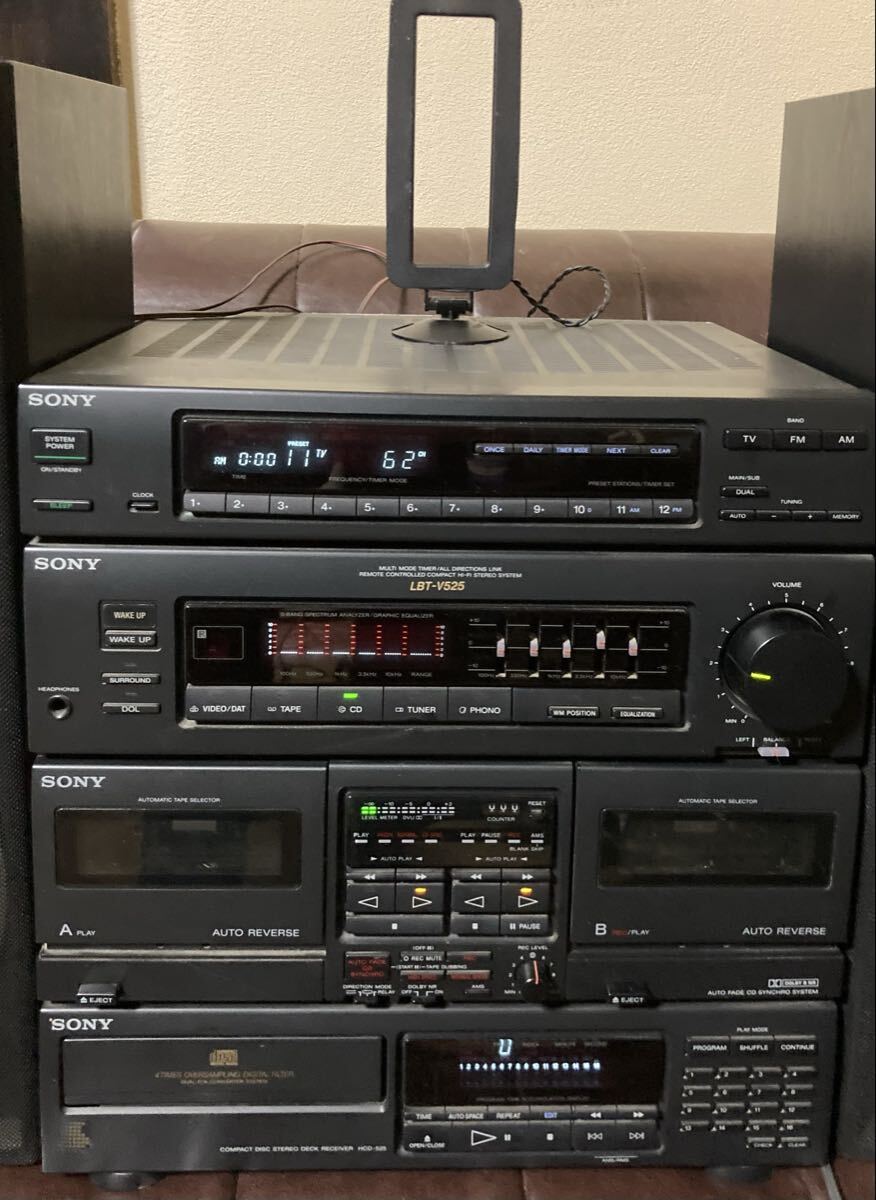 【ジャンク・通電のみ確認】SONY ソニー システムコンポ LBT-V525 通電のみ【SONY/ソニー コンパクトステレオシステム リバティ/Liberty