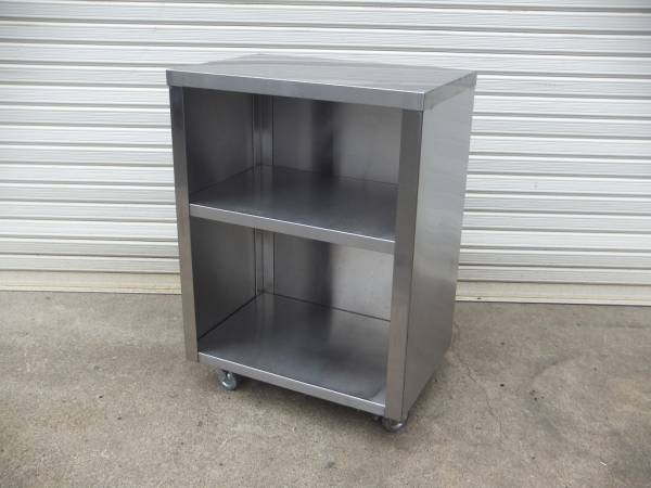 ♪879-2 ステンレス　キャスター付 作業台　600×400×840　厨房