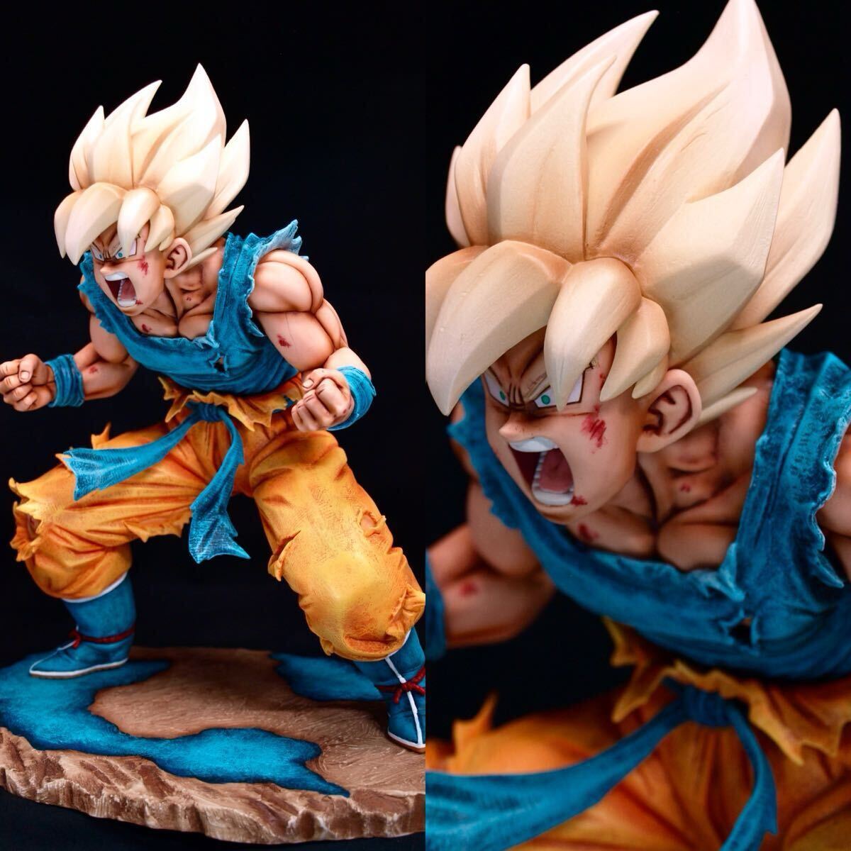 ドラゴンボール フィギュア リペイント 孫悟空 台座作 一番くじ BATTLE