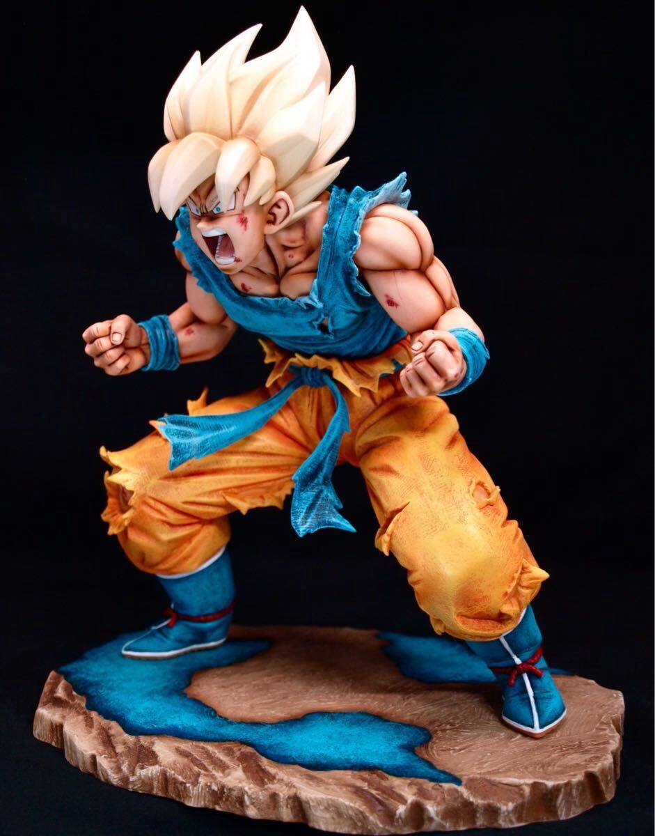 ドラゴンボール フィギュア リペイント 孫悟空 台座作 一番くじ BATTLE