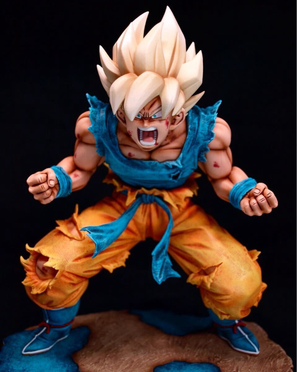 ドラゴンボール フィギュア リペイント 孫悟空 台座作 一番くじ BATTLE