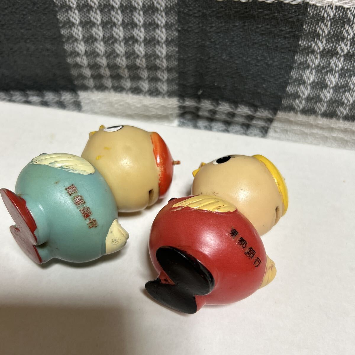 昭和 レトロ 人形 東都銀行 キャラクター 貯金箱 ソフビ フィギュア