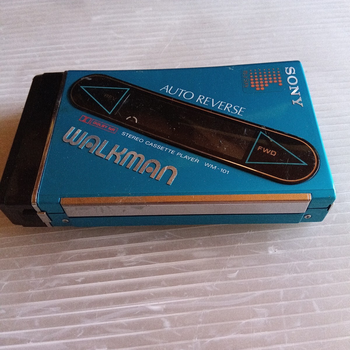 ほ SONY ソニー ウォークマン WALKMAN カセットプレーヤー WM-101 水色
