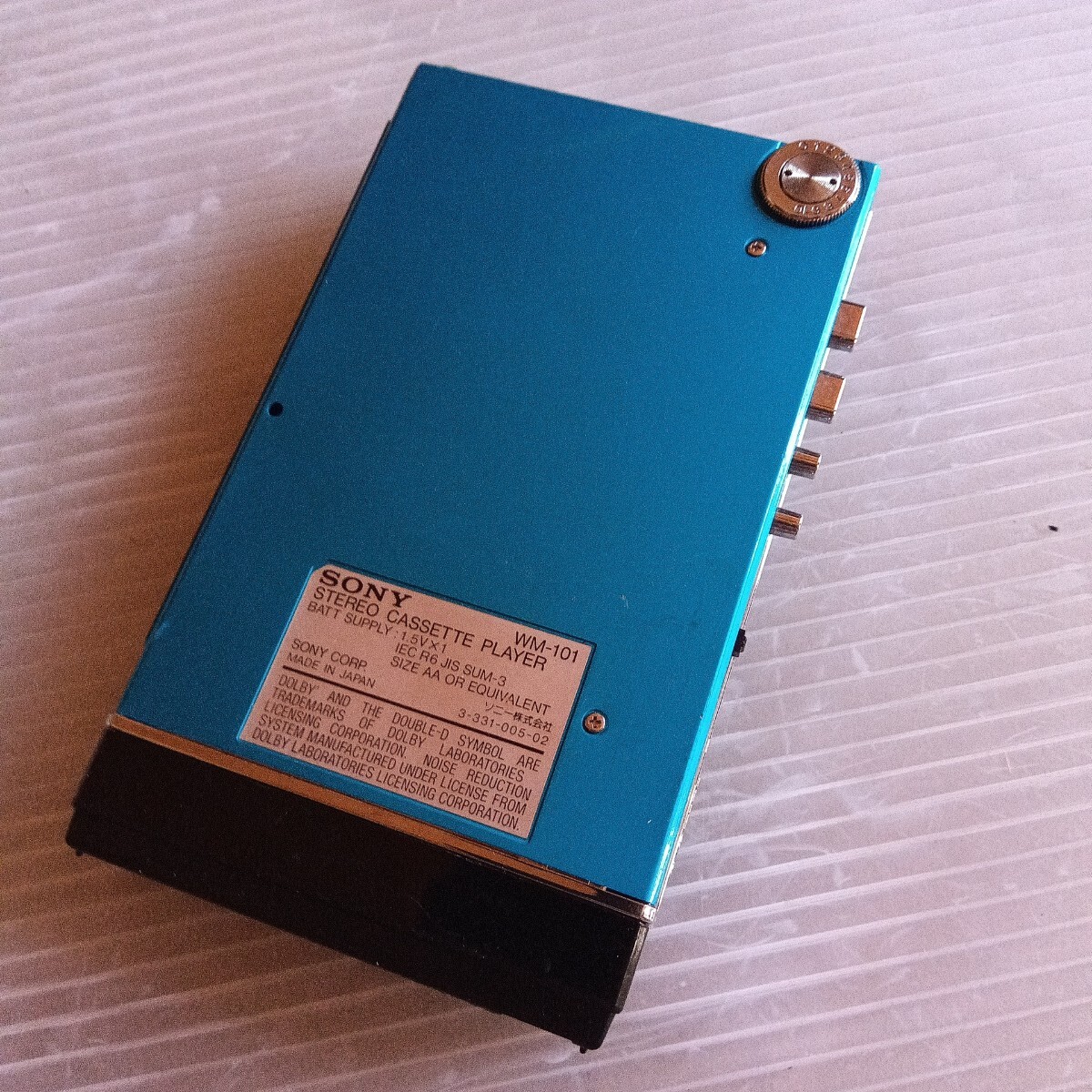 ほ SONY ソニー ウォークマン WALKMAN カセットプレーヤー WM-101 水色