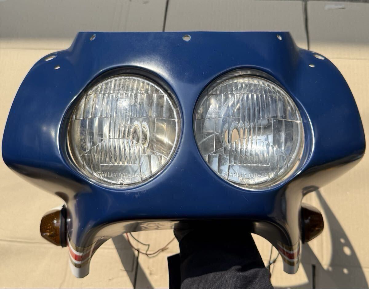 HONDA NSR50/80 丸目2灯アッパーカウル 専用ステー・ヘッドライト付き
