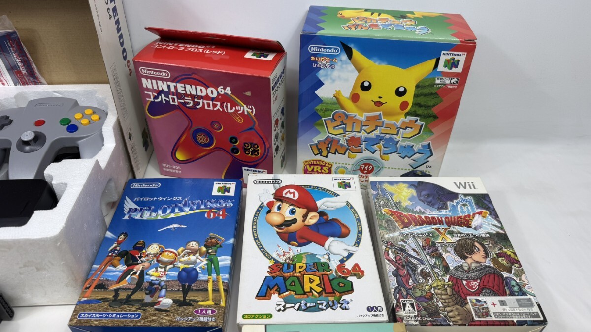 任天堂 レトロゲーム機 大量まとめ N64 箱付 ピカチュウ