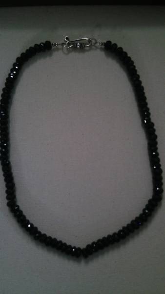超極太/10mmブラックスピネル ネックレス50cm芸能人愛用