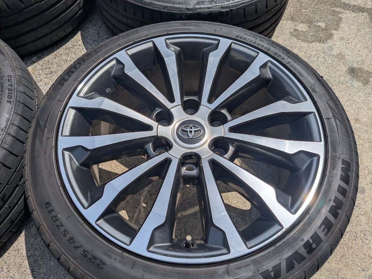 19インチ ホイールセット トヨタ ランクル 引き取り限定 プラド 純正ホイール TZG 19インチ 7.5J+25 6H139.7 225/45R19