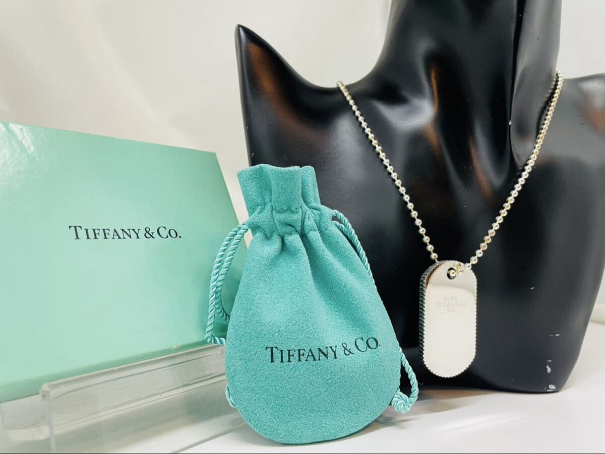 TIFFANY&Co. ティファニー ドッグタグ プレート コインエッジ ボール