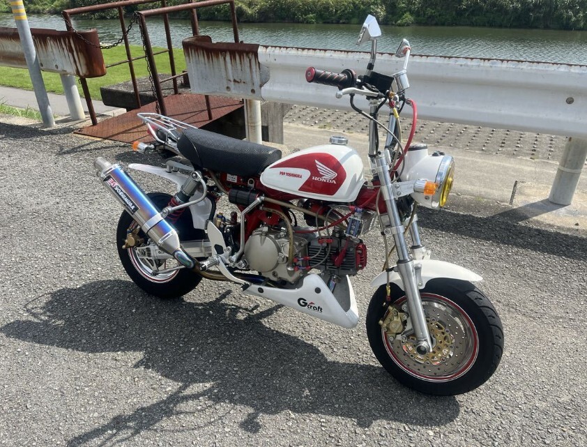 程度良好 AB27 12V モンキー ホンダ 純正 フレーム 赤 書類付き ゴリラ
