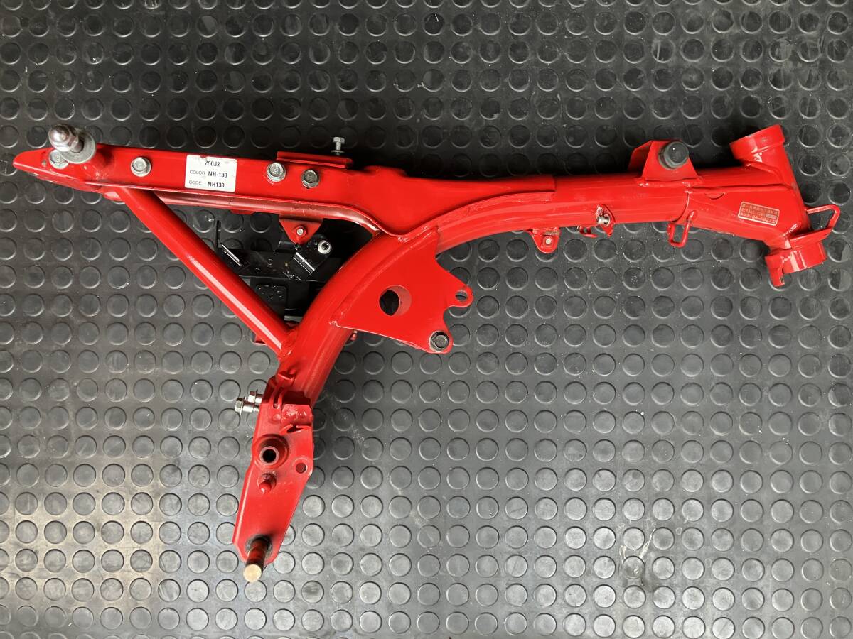 程度良好 AB27 12V モンキー ホンダ 純正 フレーム 赤 書類付き ゴリラ