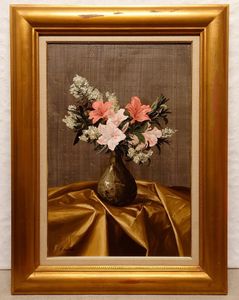 伊勢崎勝人、牡丹 I、希少画集画、新品高級額・額装付、状態良好