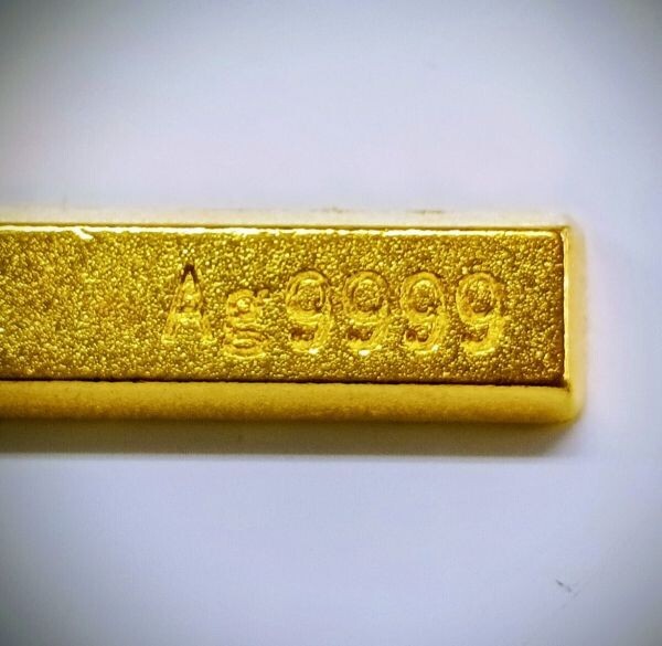〇 棒金 中国黄金 Ag999.9刻印 上上足赤 金塊 インゴット ゴールドバー