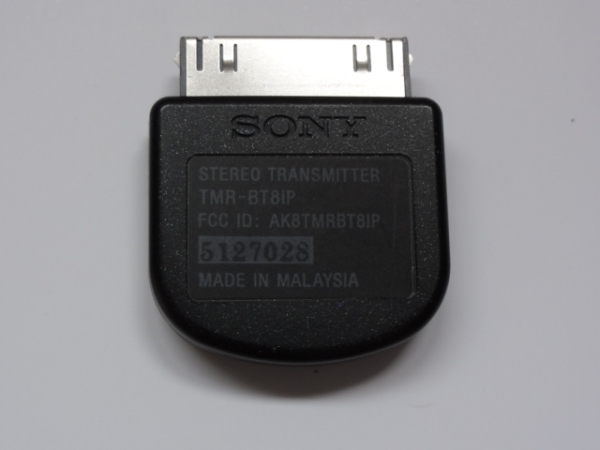 SONY iPod Bluetooth アダプター TMR-BT8iP 中古品(iPod用アクセサリー 