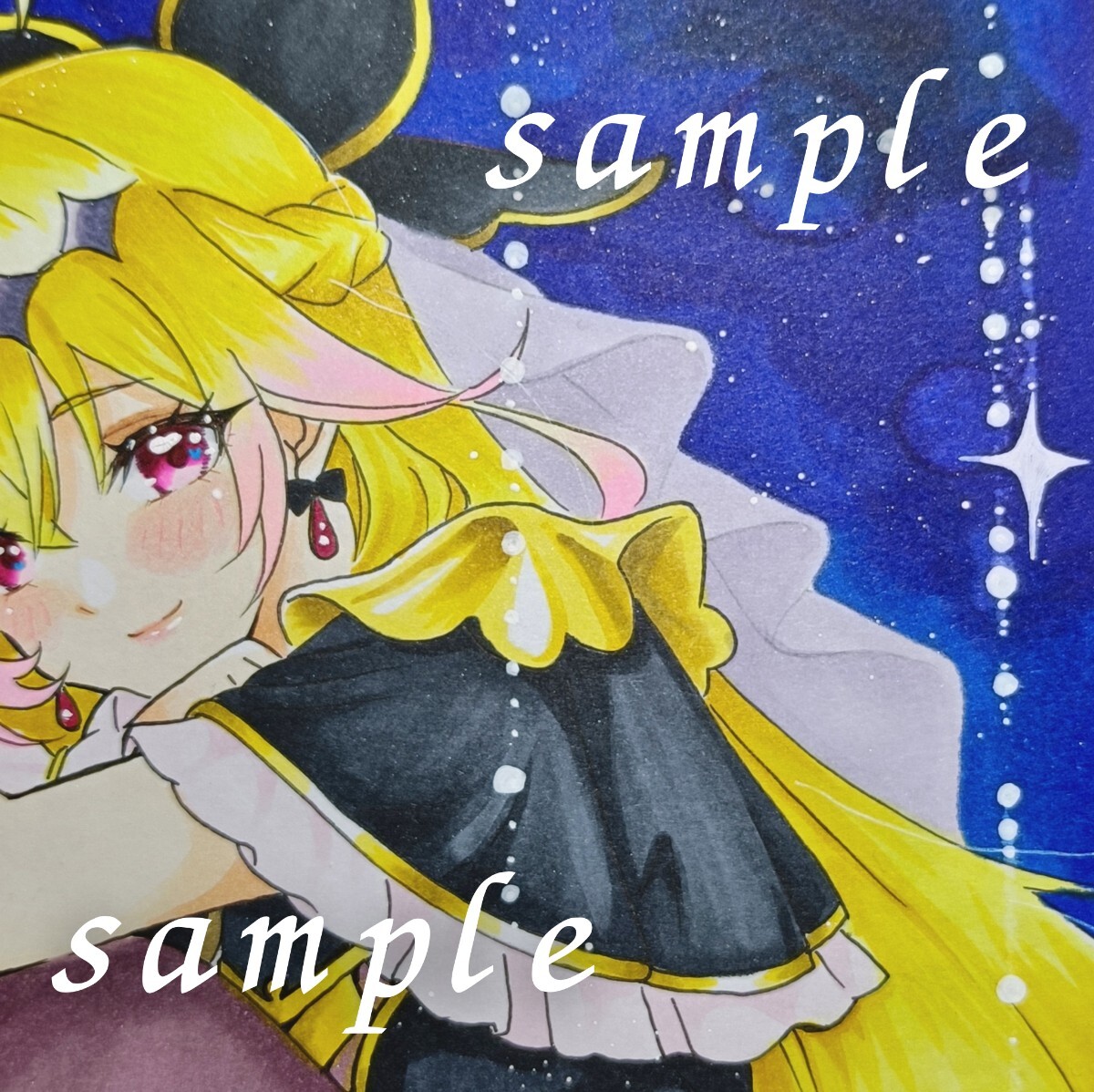 手描きイラスト 名探偵プリキュア キュアアルカナシャドウ ファン