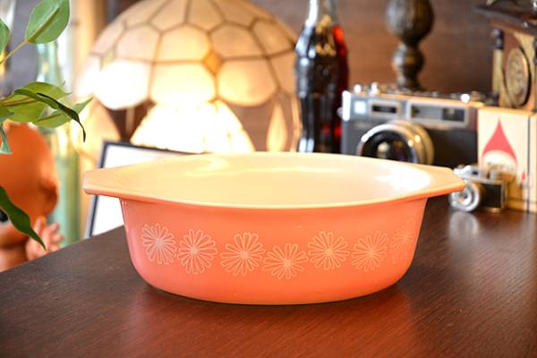 50's オールド パイレックス オーバル キャセロール ピンク io4