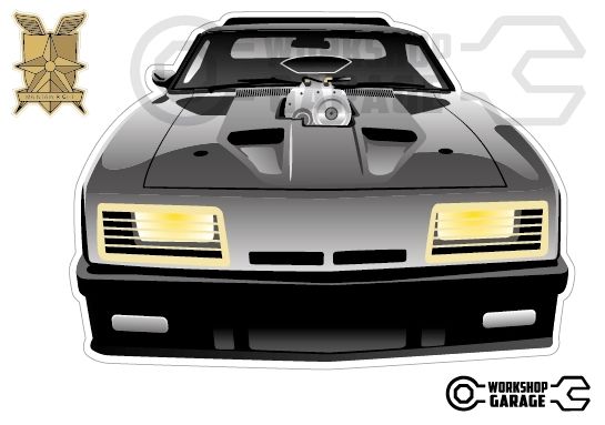 送料無料 マッドマックス インターセプター ステッカー　3