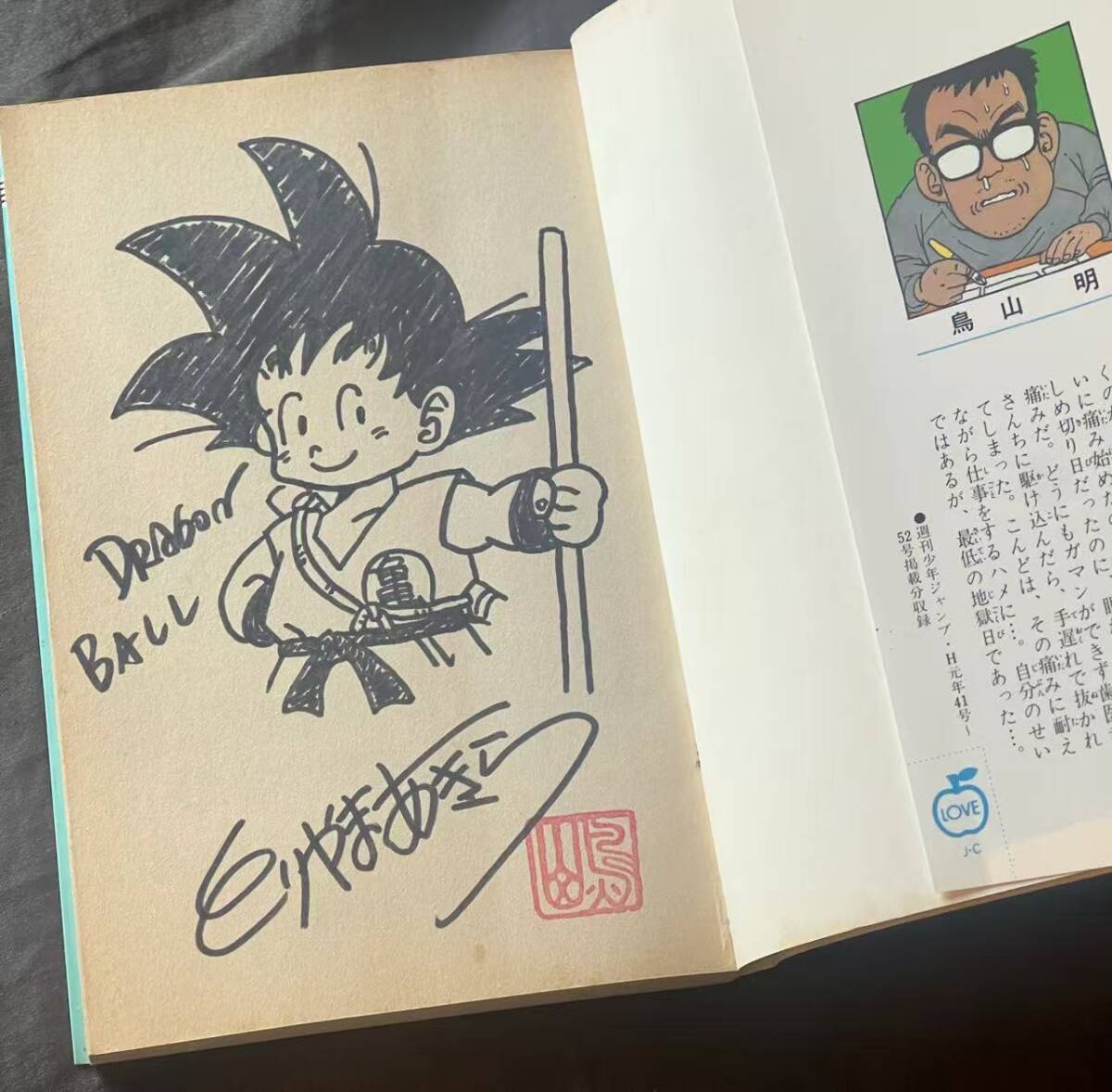ドラゴンボール dragon ball 初版 サイン本 コミック 21巻 鳥山明