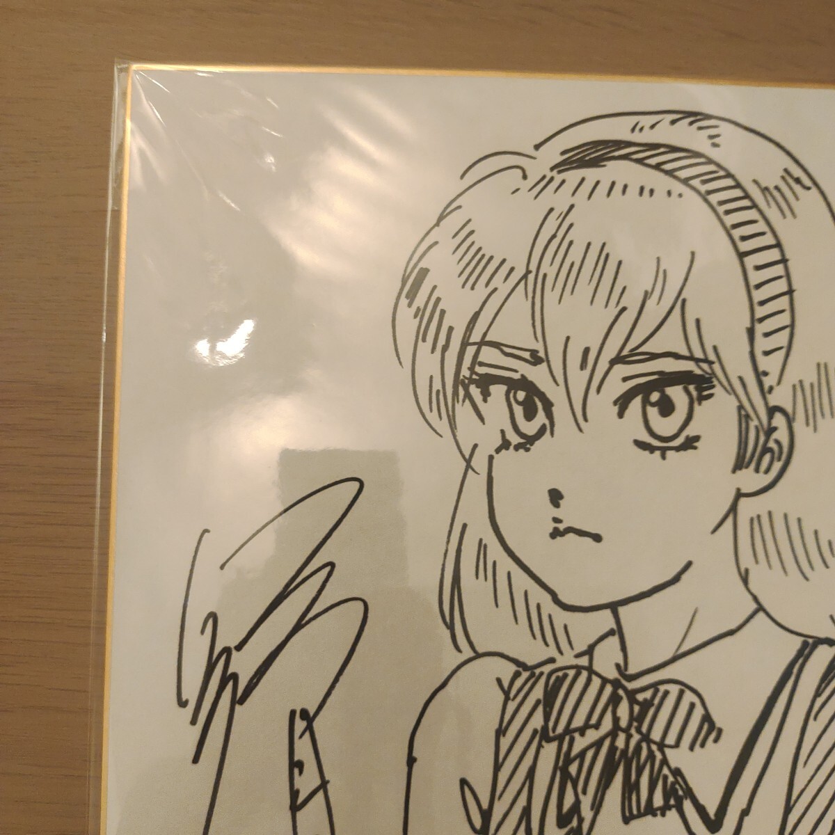 直筆イラスト入り サイン色紙 瞬きのソーニャ 弓月光 原画展 サイン会