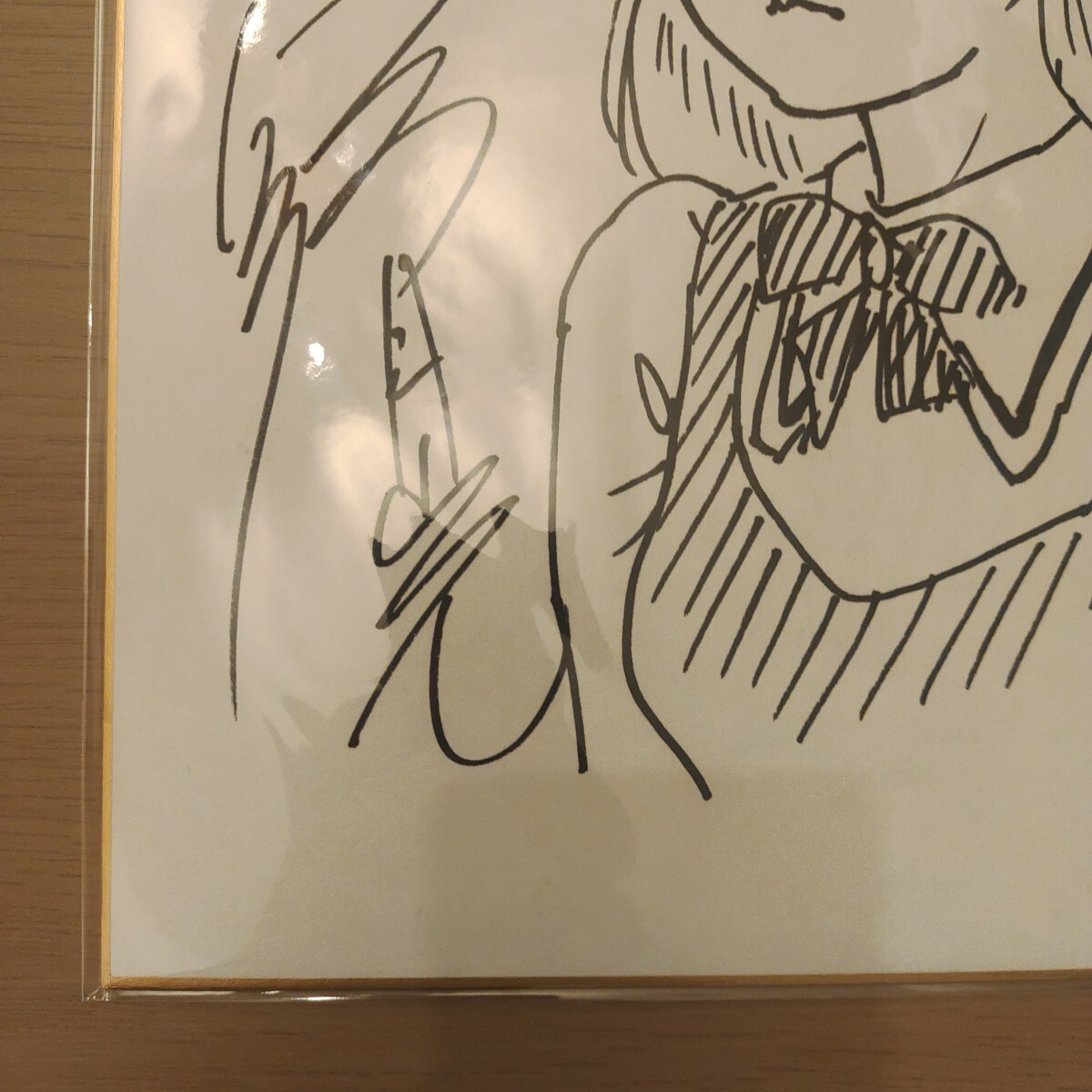 直筆イラスト入り サイン色紙 瞬きのソーニャ 弓月光 原画展 サイン会