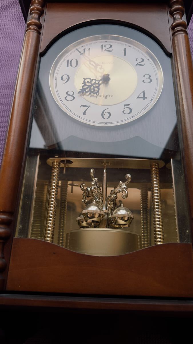 SEIKO セイコー 柱時計 振り子時計 レトロ アンティーク SEIKO セイコー 柱時計 壁掛け時計 アナログ 振り子時計 レトロ 昭和