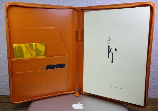 DELTAデルタA4ノートパッドカバーM307オレンジ限定/未使用品