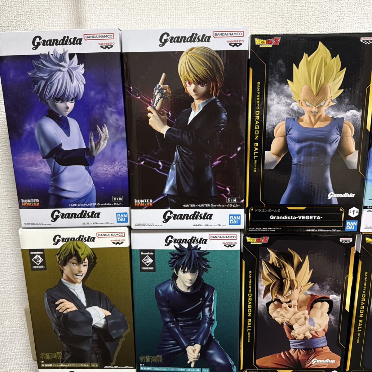 アニメフィギュア　ドラゴンボール　ワンピース　呪術廻戦　ハンターハンターハンター プライズ フィギュア まとめ売り Grandista ドラゴンボール 呪術廻戦