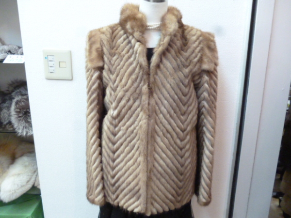 ★ミンクハーフコート★１１号★ユーズド★お買い得★