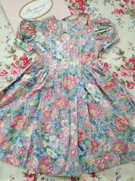 超美品☆ボンポワン クラシカル♪夏のお嬢様ワンピース 120
