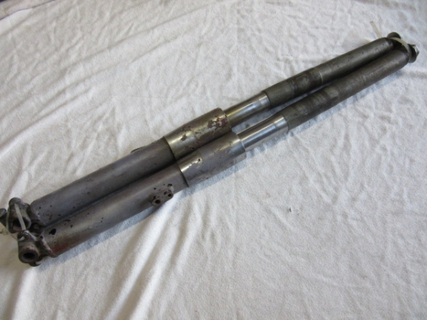 初期CB72 フロントフォーク 左右セット 難あり 部品取り