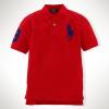 022★ラルフローレン 半袖ビッグポニー・ソリッドポロXL(170)赤