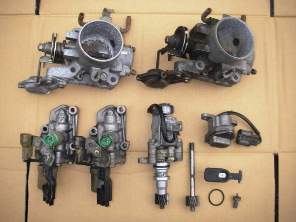 ★EF8　EF9　シビック　CR-X　B16A　スロットルボディ他パーツ群