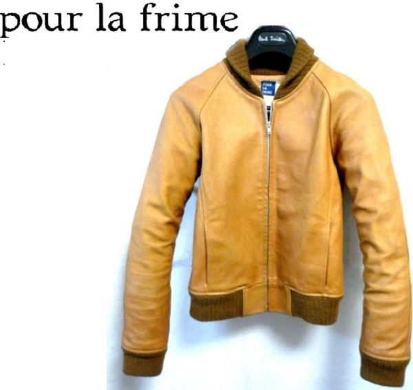 美色 pour LA frime プーラフリーム レザージャケット 牛革