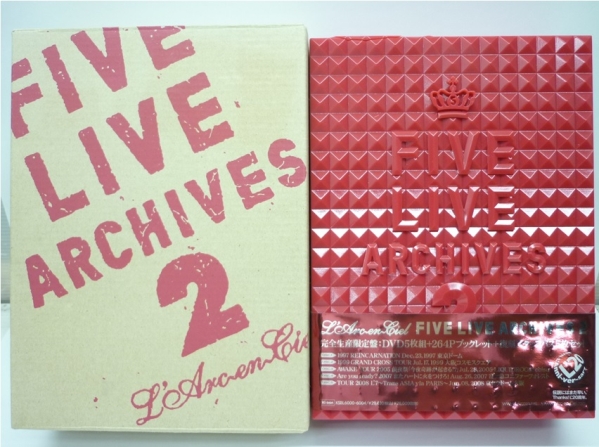 DVD L'Arc~en~Ciel FIVE LIVE ARCHIVES 2