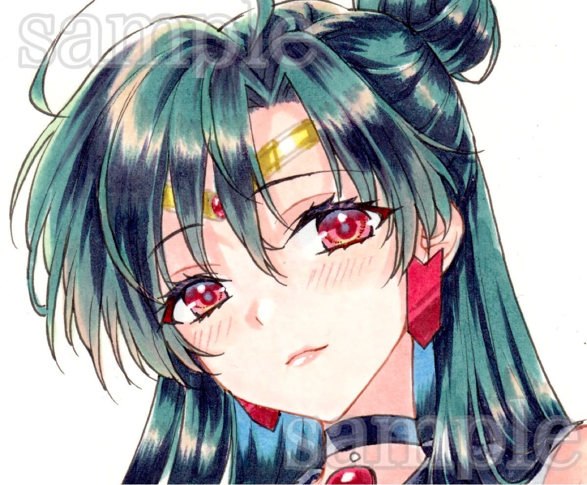 美少女戦士セーラームーン セーラープルート 直筆 同人 手描きイラスト