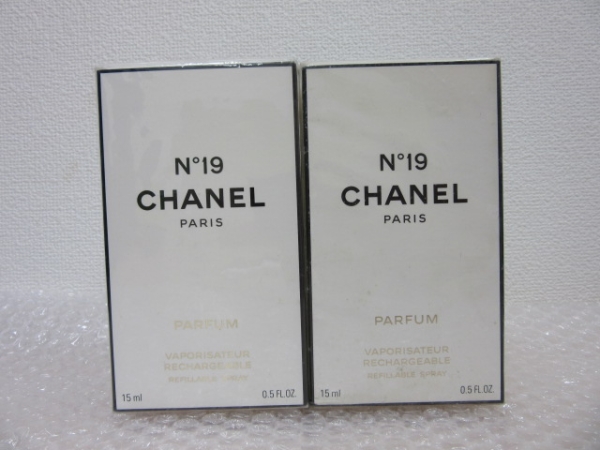 【2本セット 未開封】【CHANEL/シャネル】N°19 PARFUM 15ml